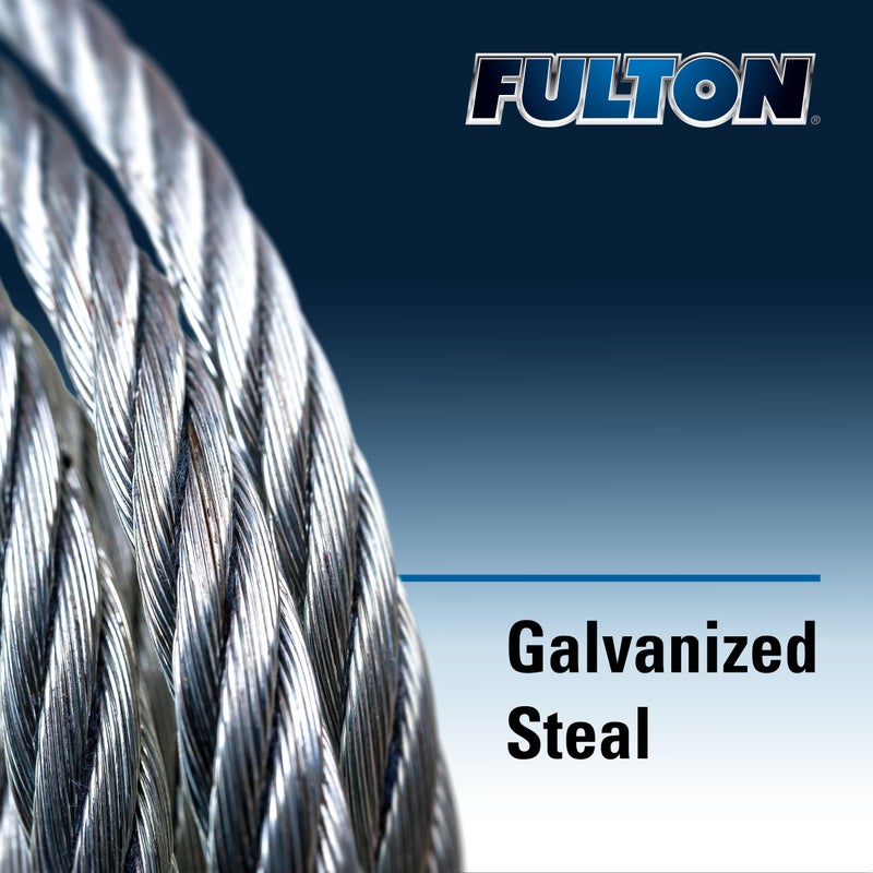 Fulton Woodworking Tools Fulton WC325 0100 Galvanized Steel Boat Winch Cable with Hook, 3/16 Inch x 25 Foot, 4,200 lbs. Breaking Strength - Image 3